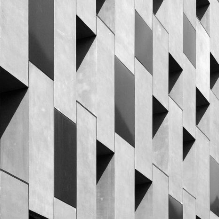 zwart-wit foto architectuur